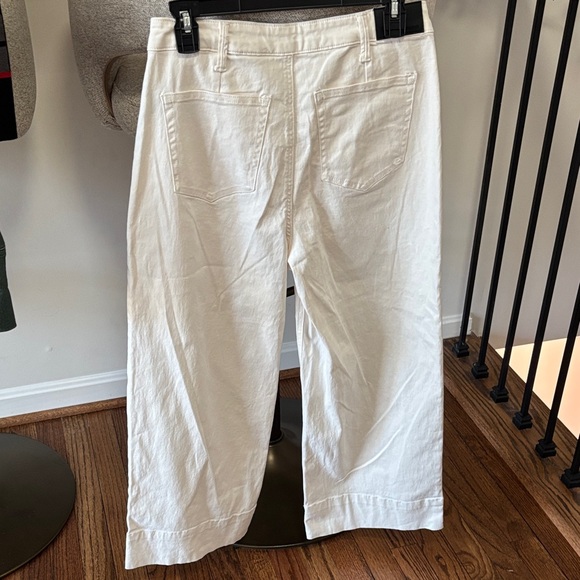 BCBGeneration High Rise Wide Leg Crop – White - Picture 2 of 4